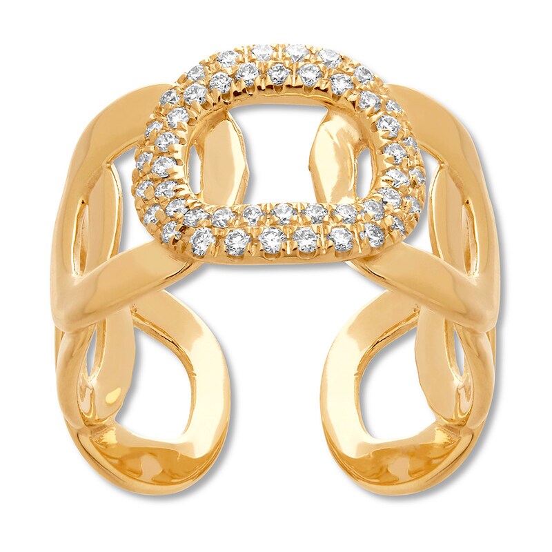 Diamond Ring 1/2 ct tw Round-cut 14K Yellow Gold