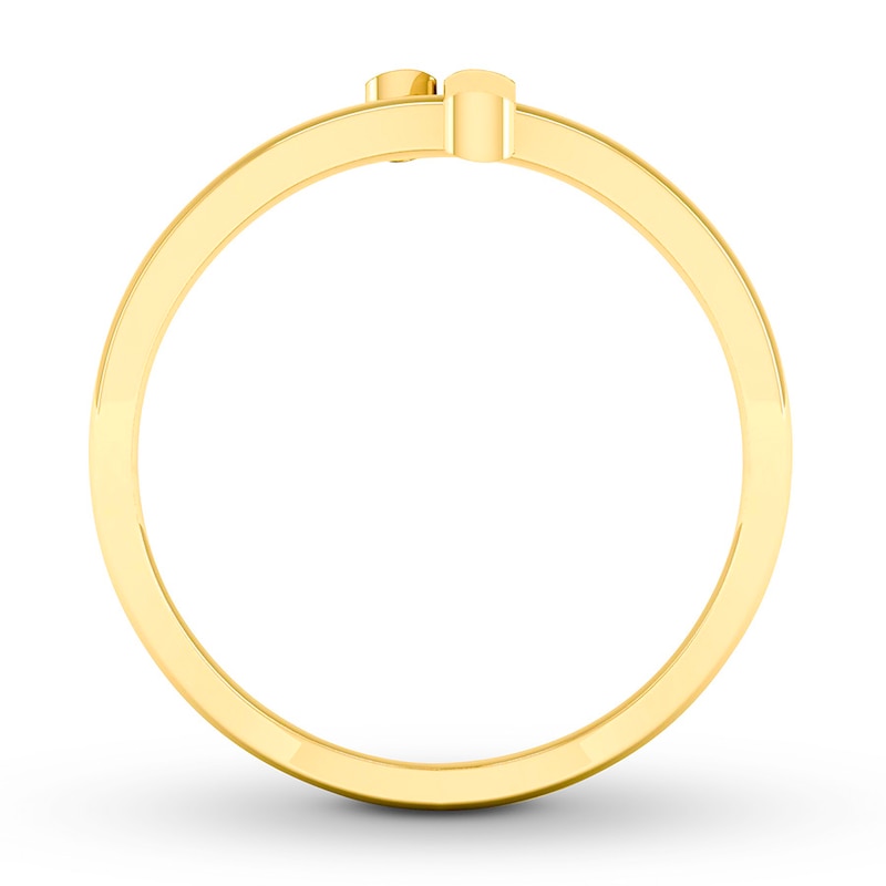 Double Bar Ring 10K Yellow Gold