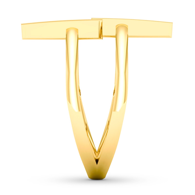 Double Bar Ring 10K Yellow Gold