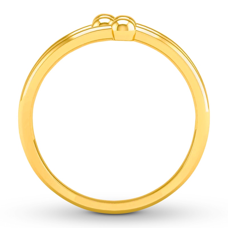 Main Image 2 of Deconstructed Sphere Ring 10K Yellow Gold