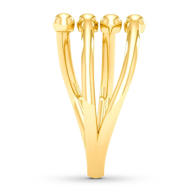Main Image 3 of Deconstructed Sphere Ring 10K Yellow Gold