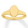 Thumbnail Image 1 of Oval Signet Ring 10K Yellow Gold