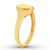 Thumbnail Image 1 of Oval Signet Ring 10K Yellow Gold