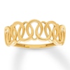 Thumbnail Image 2 of Entwined Shapes Ring 10K Yellow Gold