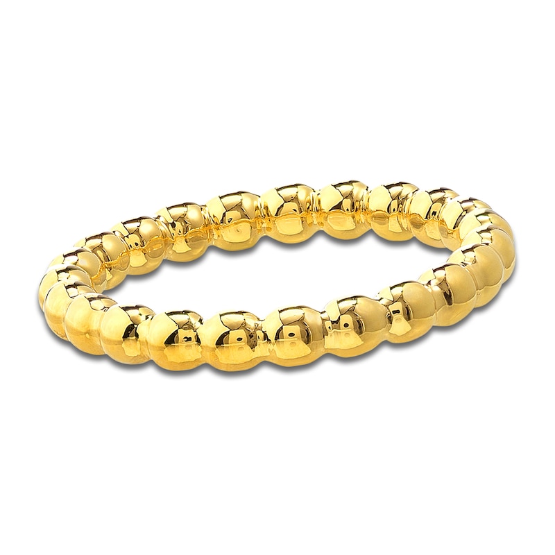 Beaded Band Ring 14K Yellow Gold with 360