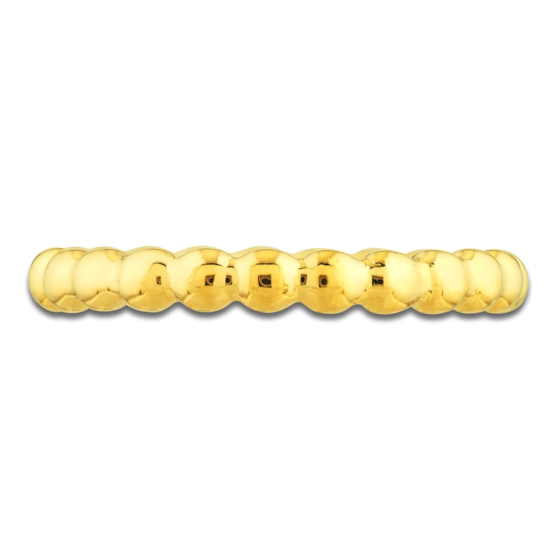 Main Image 3 of Beaded Band Ring 14K Yellow Gold