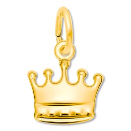 Crown Charm 14K Yellow Gold