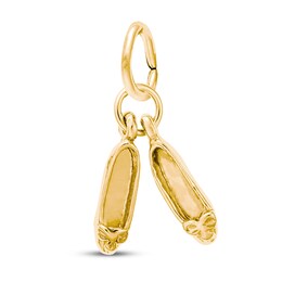 Ballet Slippers Charm 14K Yellow Gold