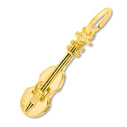Violin Charm 14K Yellow Gold