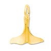 Whale Tail Charm 14K Yellow Gold