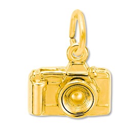 Camera Charm 14K Yellow Gold