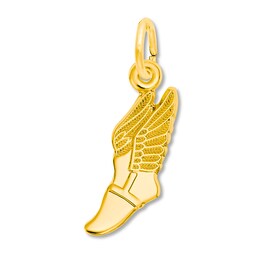 Hermes Winged Shoe 14K Yellow Gold Charm