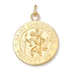 St. Christop Medal Charm 14K Yellow Gold