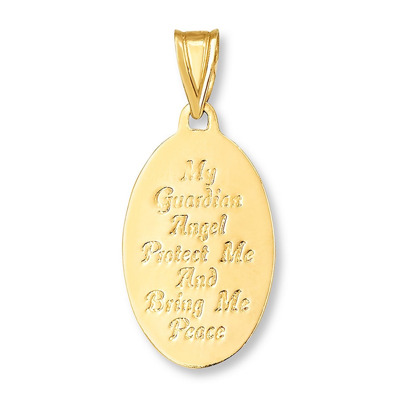 Main Image 2 of Guardian Angel Charm 14K Yellow Gold