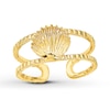 Sea Shell Toe Ring 14K Yellow Gold