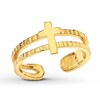 Thumbnail Image 0 of Cross Toe Ring 14K Yellow Gold