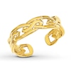 Celtic Knot Toe Ring 14K Yellow Gold