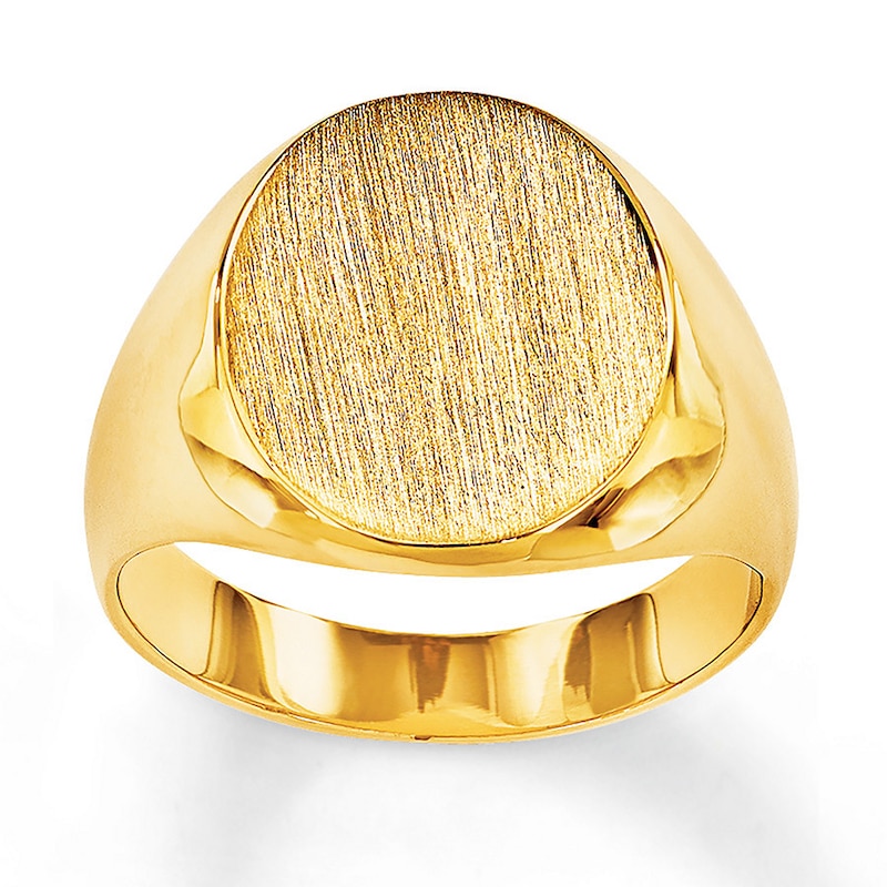 Main Image 1 of Women's Signet Ring 14K Yellow Gold