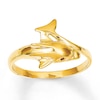 Dolphin Ring 14K Yellow Gold