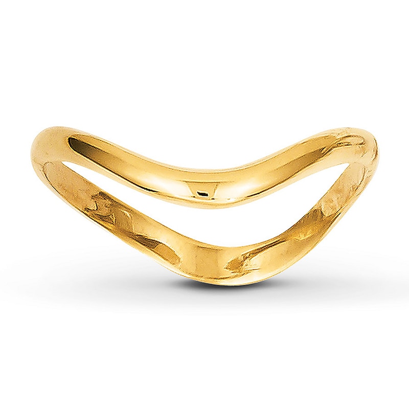 Main Image 1 of Women's Wave Ring 14K Yellow Gold