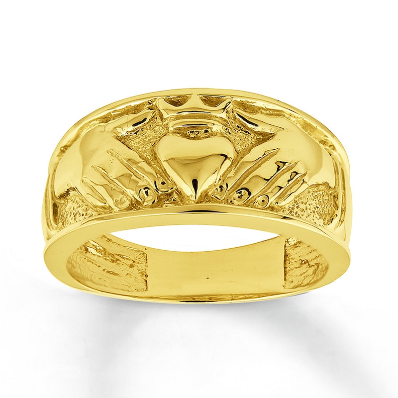 Main Image 1 of Claddagh Ring 14K Yellow Gold