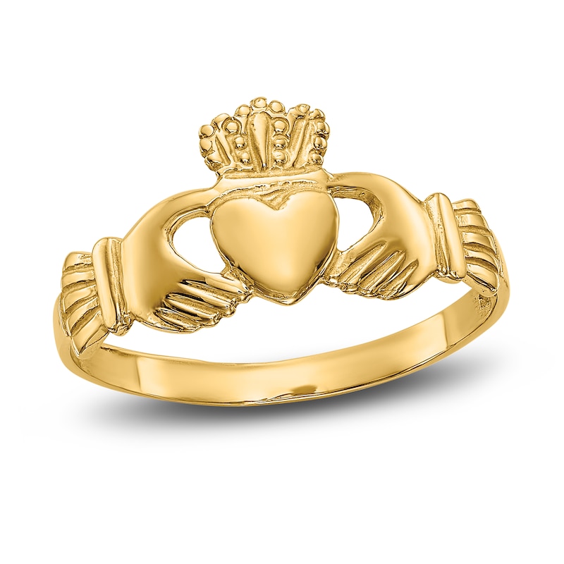 Main Image 1 of Women's Claddagh Ring 14K Yellow Gold