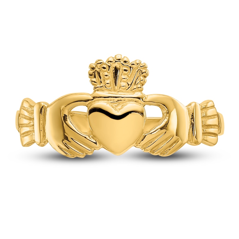 Women's Claddagh Ring 14K Yellow Gold