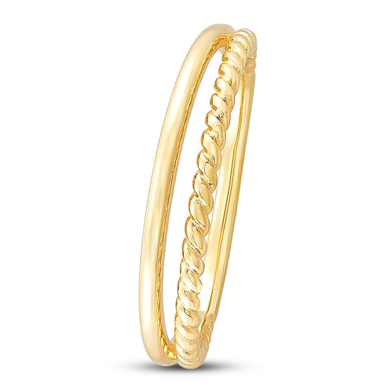 Two-Row Ring 10K Yellow Gold