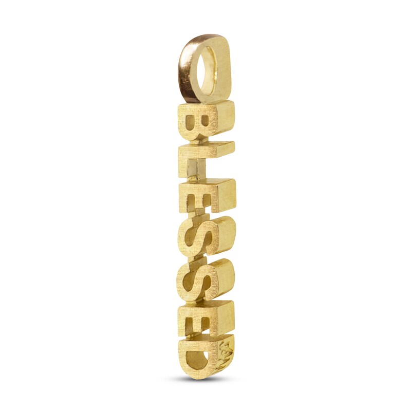 Main Image 2 of Alex Woo Mini X BLESSED Charm 14K Yellow Gold