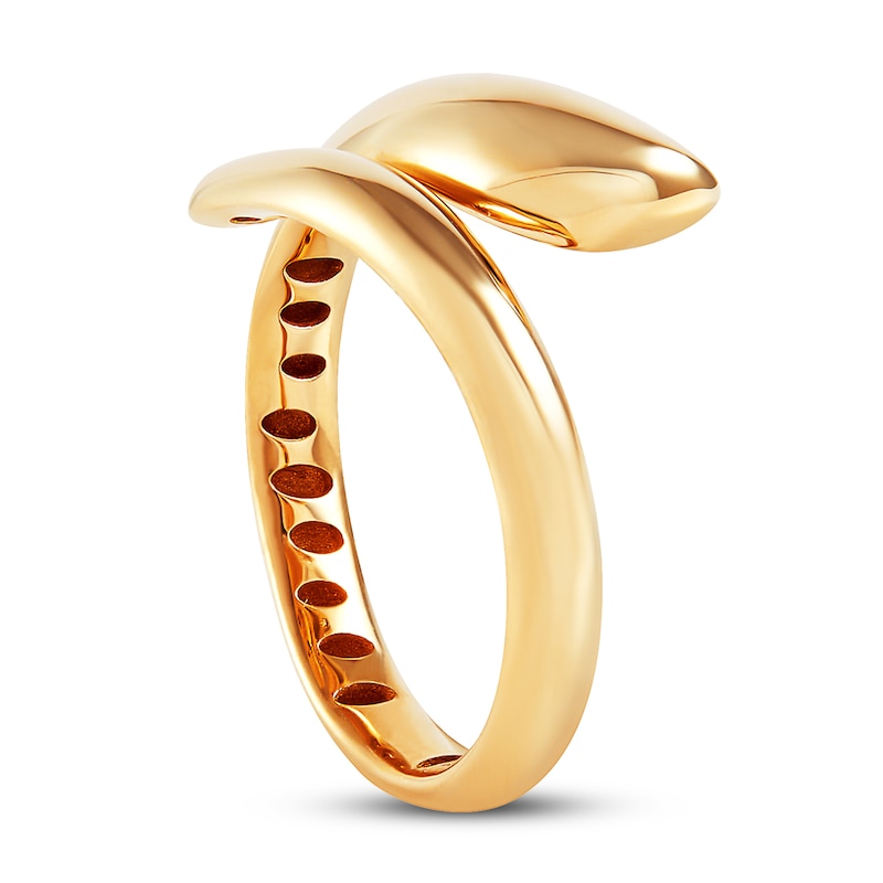 Italia D'Oro Snake Ring 14K Yellow Gold