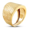 Thumbnail Image 1 of Italia D'Oro Groove Speckle Ring 14K Yellow Gold