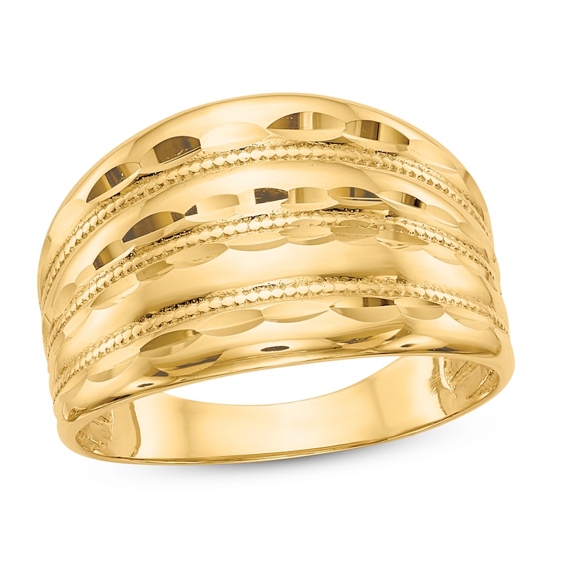 Main Image 1 of Polished Dome Ring 14K Yellow Gold
