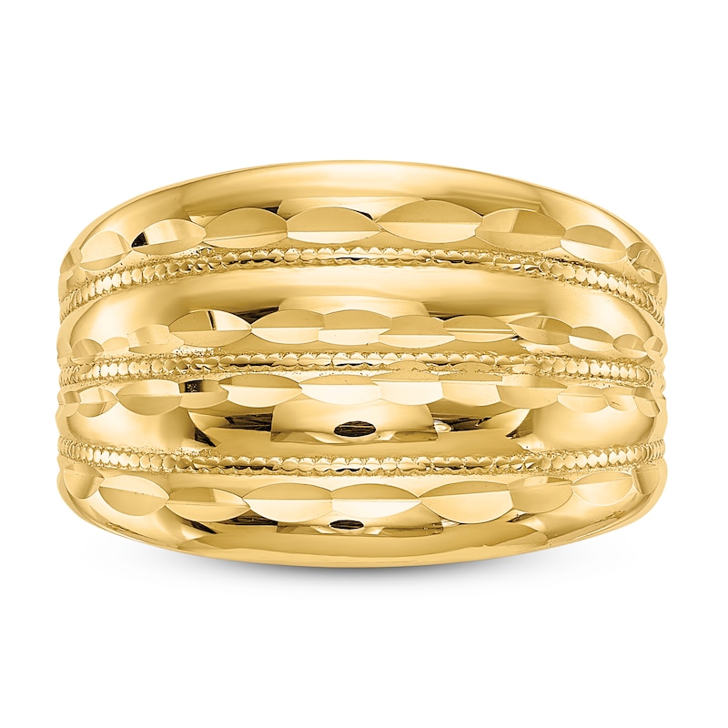 Main Image 3 of Polished Dome Ring 14K Yellow Gold