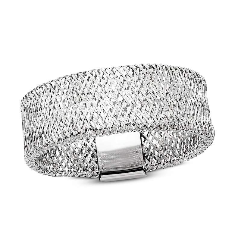 Main Image 1 of Polished Stretch Ring 14K White Gold