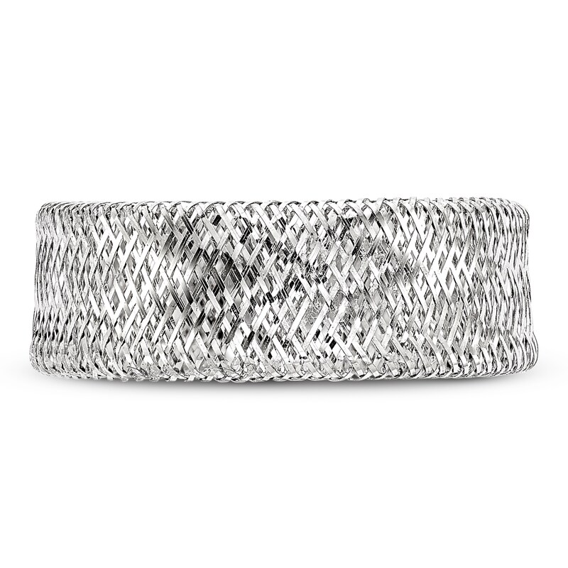 Main Image 3 of Polished Stretch Ring 14K White Gold
