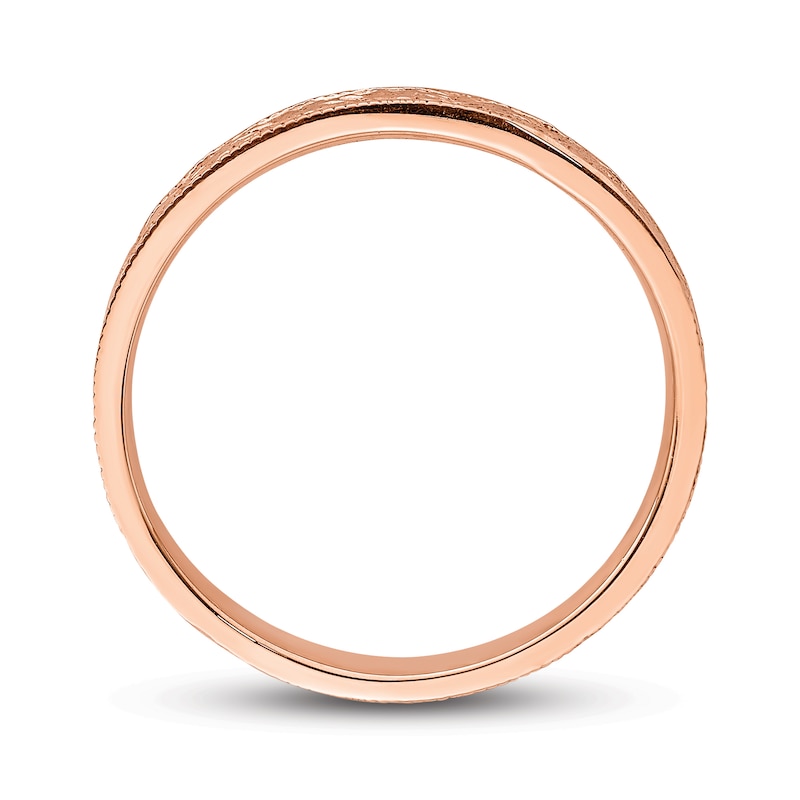 Main Image 2 of Polished Floral Ring 14K Rose Gold