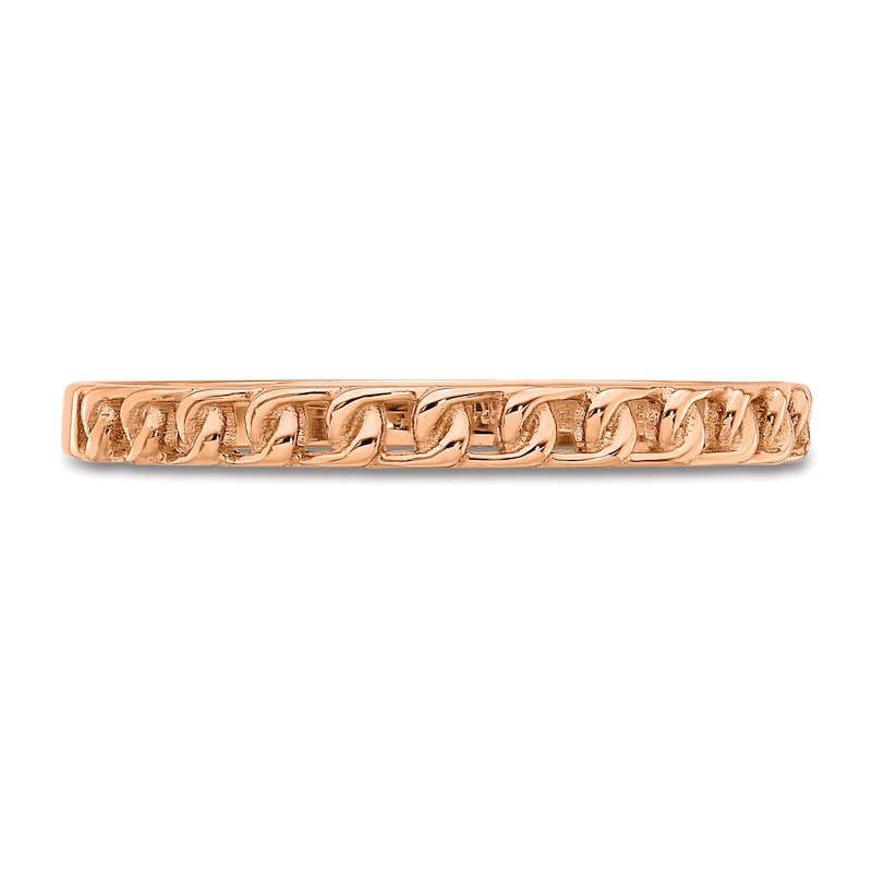 Main Image 3 of Link Design Ring 14K Rose Gold