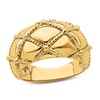 Thumbnail Image 1 of Quilted Rope Dome Ring 14K Yellow Gold