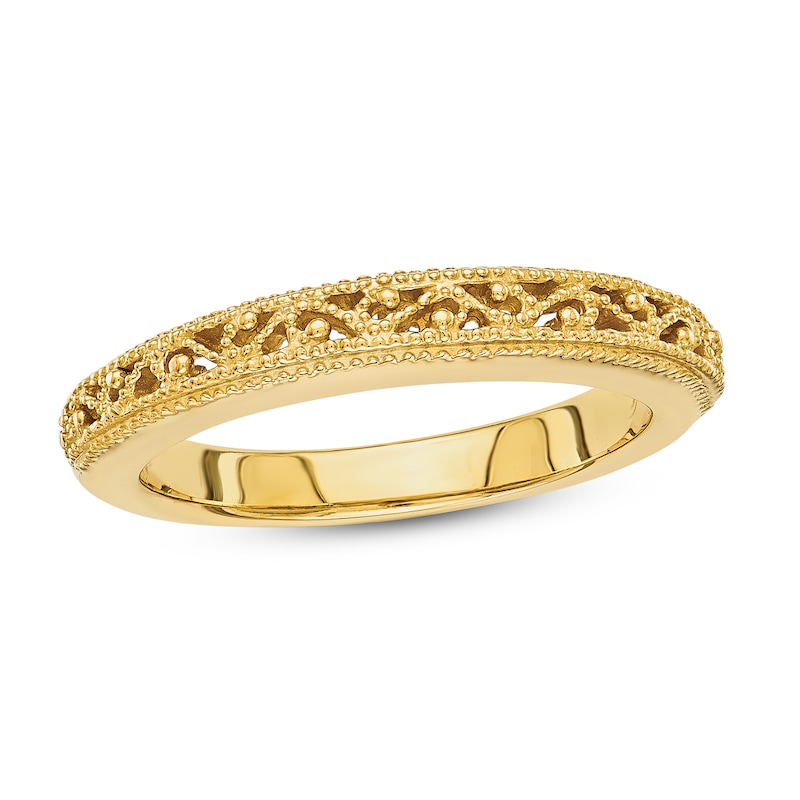 Filigree Band 14K Yellow Gold