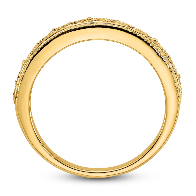 Main Image 2 of Filigree Band 14K Yellow Gold