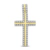 Thumbnail Image 1 of Men's Diamond Charm 1 ct tw Round 10K Yellow Gold/Rhodium