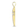 Thumbnail Image 3 of Men's Diamond Charm 1 ct tw Round 10K Yellow Gold/Rhodium