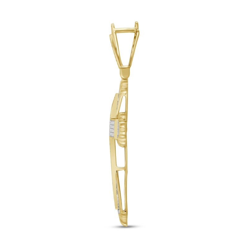 Men's Diamond Charm 1/2 ct tw Round 10K Yellow Gold
