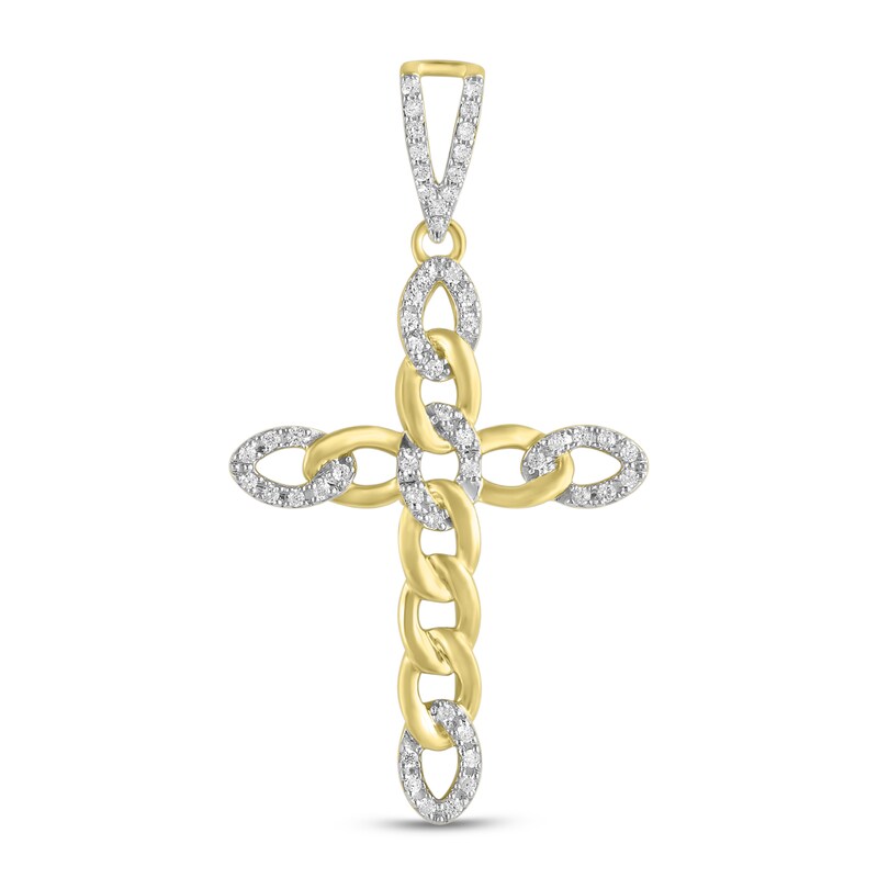 Main Image 1 of Men's Diamond Charm 1/3 ct tw Round 10K Yellow Gold