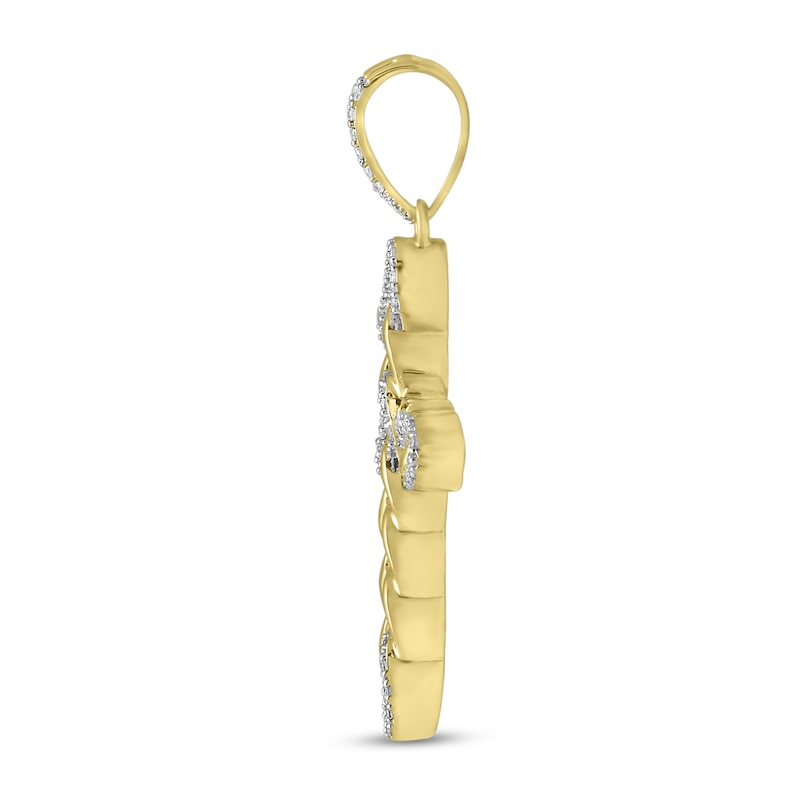Main Image 3 of Men's Diamond Charm 1/3 ct tw Round 10K Yellow Gold
