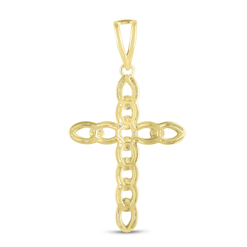 Main Image 4 of Men's Diamond Charm 1/3 ct tw Round 10K Yellow Gold