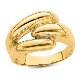 Polished Fancy Ring 14K Yellow Gold