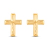 Thumbnail Image 2 of Children's Cross Stud Earrings 14K Yellow Gold