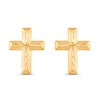 Thumbnail Image 1 of Children's Cross Stud Earrings 14K Yellow Gold