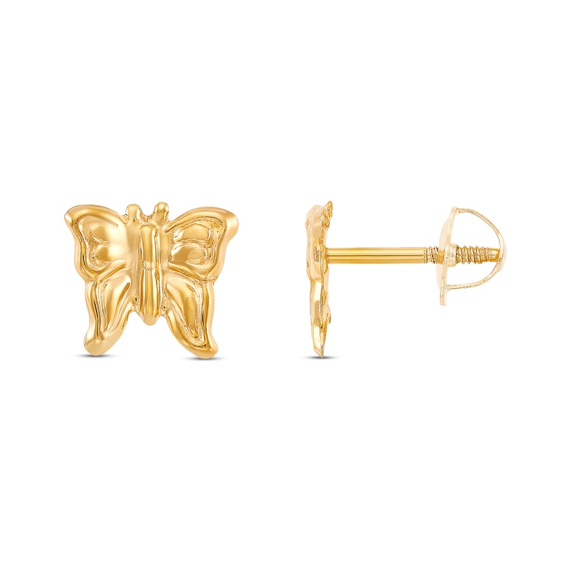 Children's Butterfly Stud Earrings 14K Yellow Gold | Jared